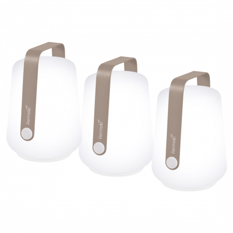 Lot de 3 lampes H.12 CM BALAD de Fermob, Muscade