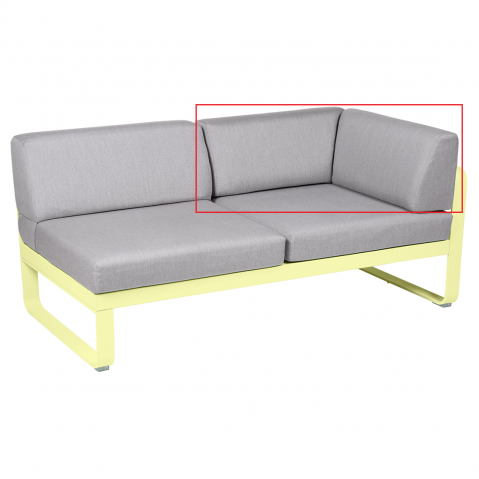 Coussin pour module d'angle BELLEVIE de Fermob, Coussin Gris flanelle