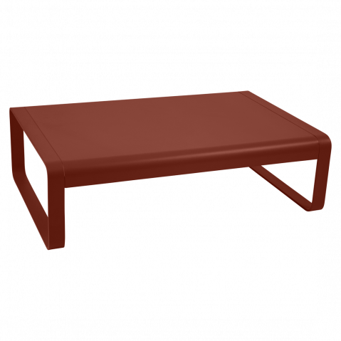 Table basse BELLEVIE de Fermob, ocre rouge