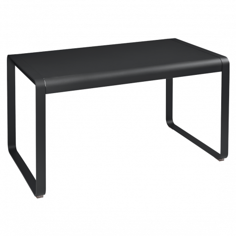 Table BELLEVIE de Fermob, 140 x 80, Carbone