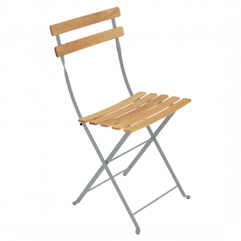 Chaise BISTRO NATUREL bois de Fermob, Gris lapilli
