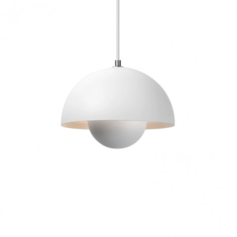 Suspension FLOWERPOT VP1 de &Tradition, Blanc mat