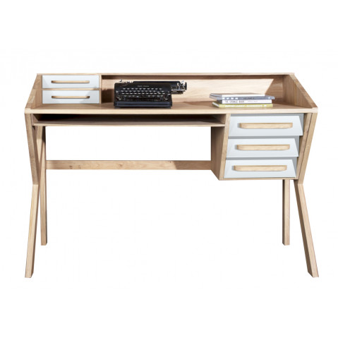 Bureau ORIGAMI d'Ethnicraft, Crème