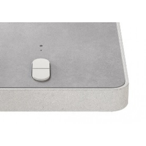 Plaque décorative de Glatz, Gris, pour socle à roulettes Z 90kg béton clair