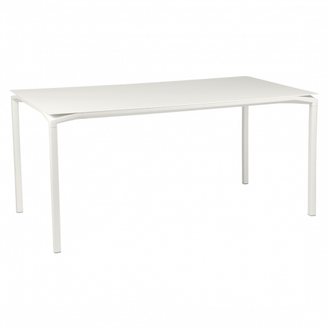 Table CALVI de Fermob, 160 x 80 cm, Gris argile