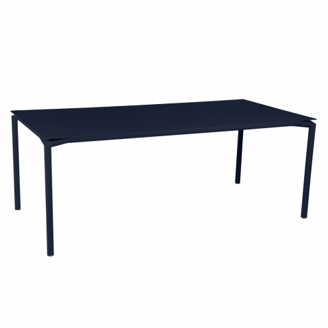 Table CALVI de Fermob, 195 x 95 cm, Bleu abysse