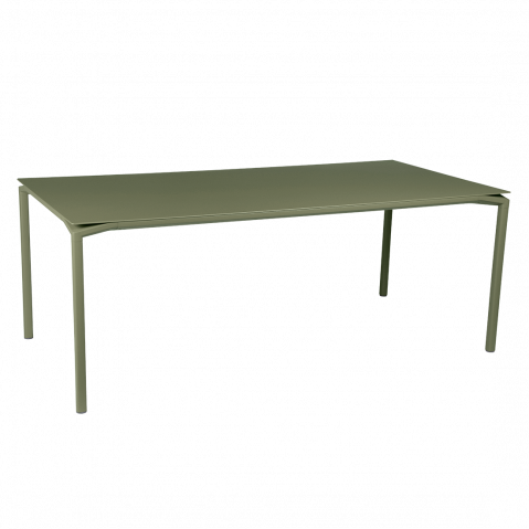 Table CALVI de Fermob, 195 x 95 cm, Cactus
