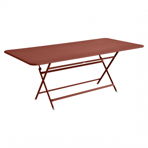 Table rectangulaire CARACTÈRE de Fermob, ocre rouge