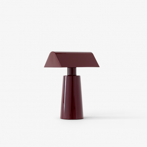 Lampe nomade sans fil CARET de &Tradition, Dark burgundy