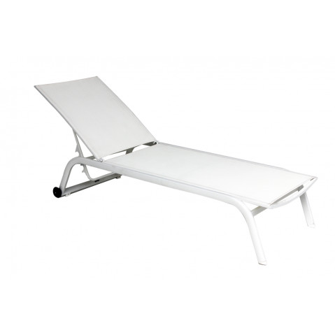 Chaise longue NINO, Blanc