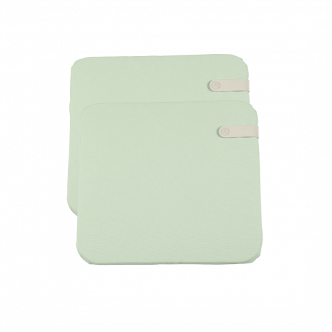 Duo de galettes d'assise COLOR MIX de Fermob, 41 x 45 cm, Mint