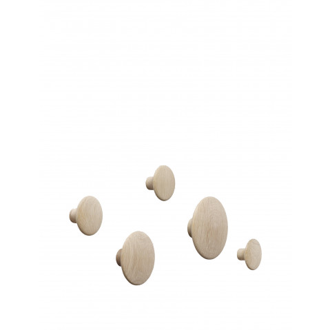 Set de 5 patères THE DOTS de Muuto, 3 coloris 