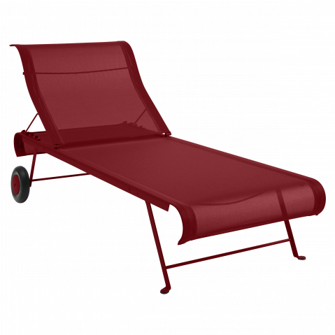 Bain de soleil pliant DUNE de Fermob Piment