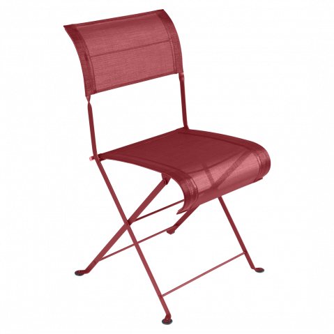Chaise pliante DUNE PREMIUM de Fermob, Piment