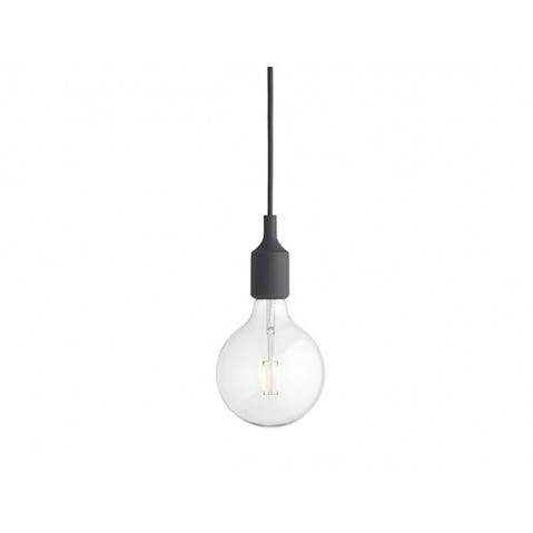 Suspension E27 de Muuto, Gris foncé