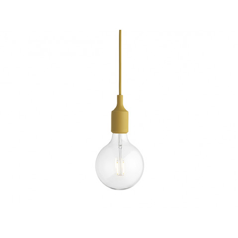 Suspension E27 de Muuto, Moutarde
