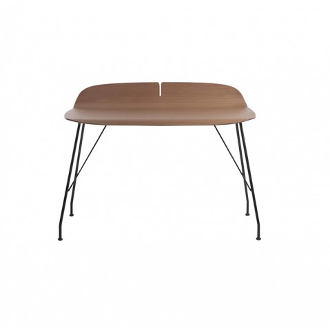 Bureau EARL OF WOOD de Kartell, Pied acier, Plateau bois, 2 finitions, 2 coloris