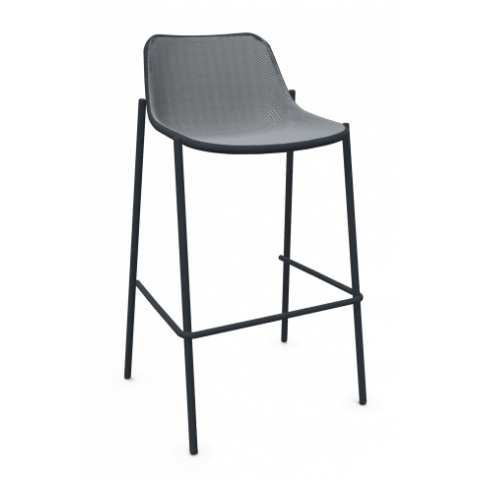 Tabouret haut ROUND de Emu, Fer ancien