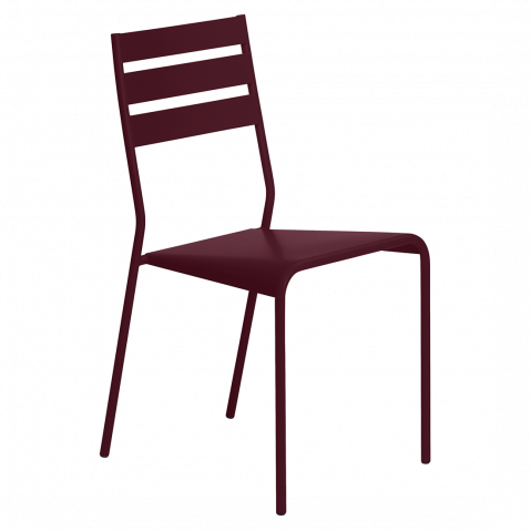 Chaise FACTO de Fermob, Cerise noire