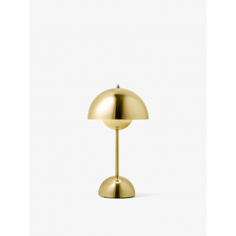 Lampe portable et rechargeable FLOWERPOT VP9 de &Tradition, Laiton