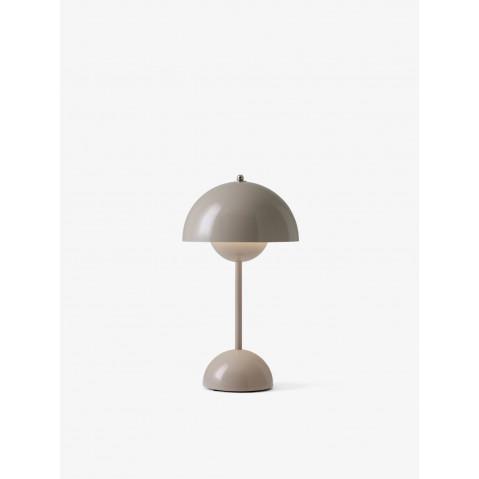 Lampe à poser rechargeable FLOWERPOT VP9 de &Tradition, Gris beige