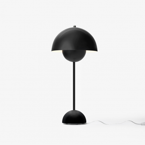 Lampe à poser FLOWERPOT VP3 de &Tradition, Noir mat