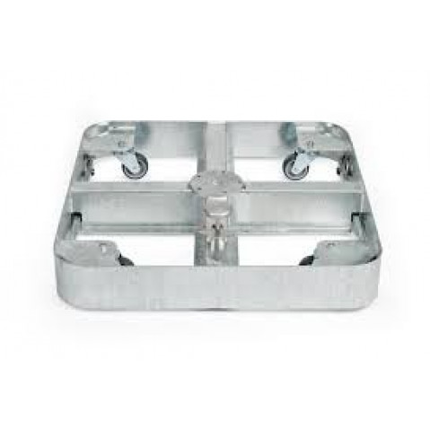 Cadre pour socle à roulettes M4, 150 kg, 80 × 80 × 14, acier zingué