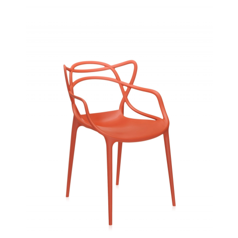 Chaise MASTERS de Kartell, Rouge orangé