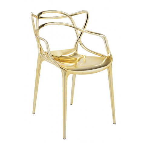 Chaise MASTERS métallisée de Kartell, 4 coloris