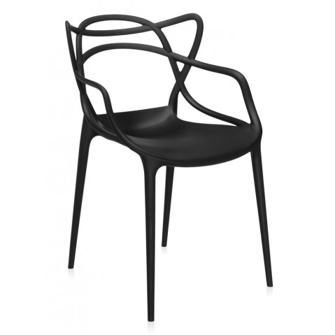 Chaise MASTERS de Kartell, Noir