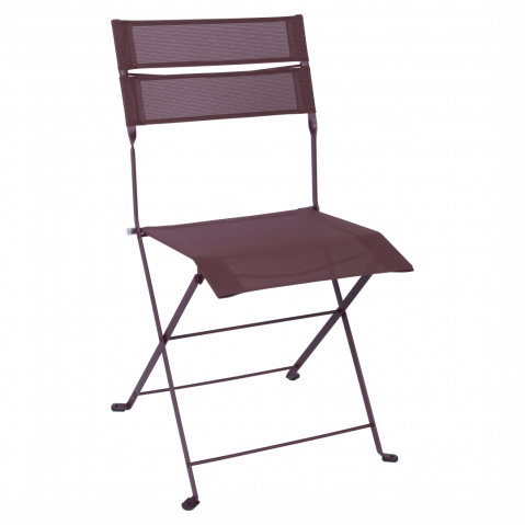 Chaise pliante LATITUDE MONOCHROME de Fermob, Cerise Noire Stéréo