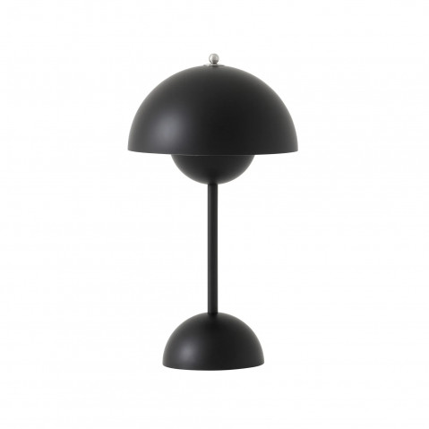 Lampe portable et rechargeable FLOWERPOT VP9 de &Tradition, Noir mat