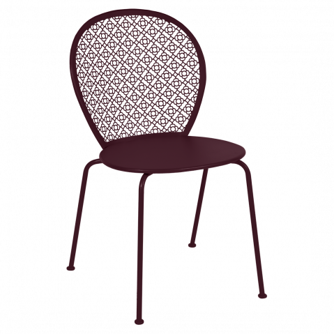 Chaise LORETTE de Fermob, Cerise noire