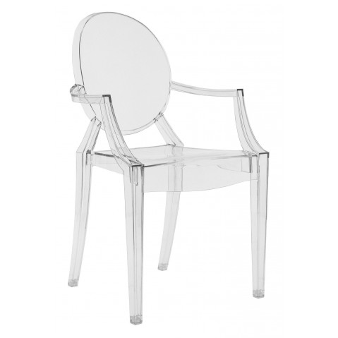 Fauteuil LOUIS GHOST de Kartell, Cristal