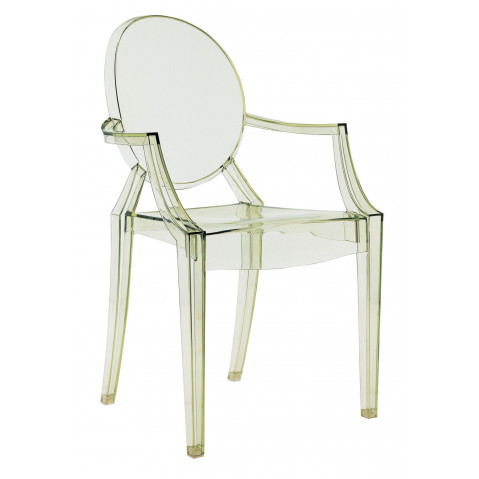 Fauteuil LOUIS GHOST de Kartell, Vert cristal