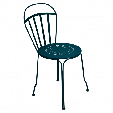 Chaise LOUVRE de Fermob, bleu acapulco