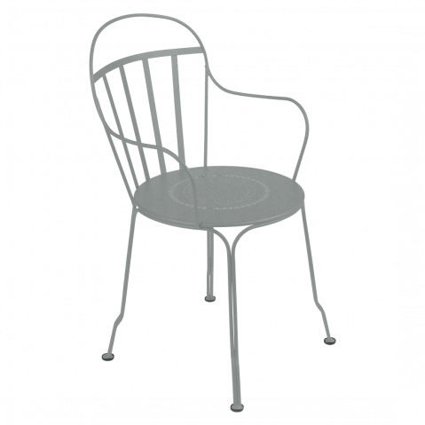 Fauteuil LOUVRE de Fermob, Gris lapilli