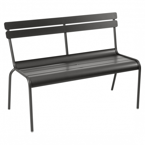 Banc avec dossier LUXEMBOURG de Fermob réglisse