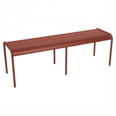 Banc LUXEMBOURG de Fermob, ocre rouge