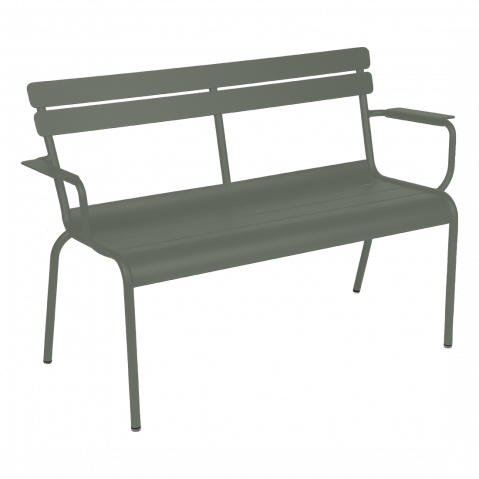 Banc de jardin 2 places Luxembourg de Fermob, Romarin