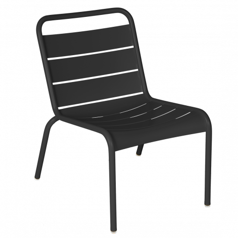 Chaise lounge LUXEMBOURG de Fermob, Carbone