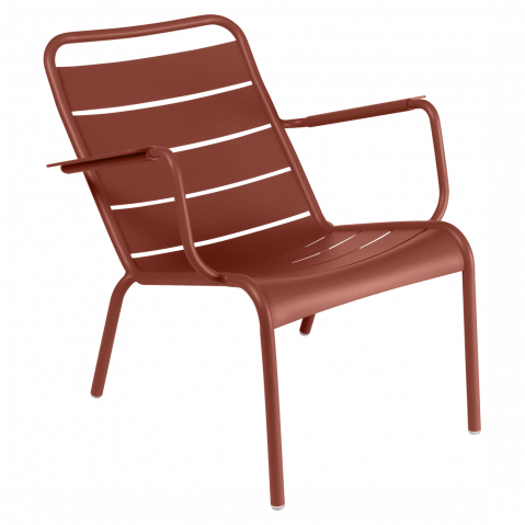Fauteuil bas LUXEMBOURG de Fermob, Ocre rouge