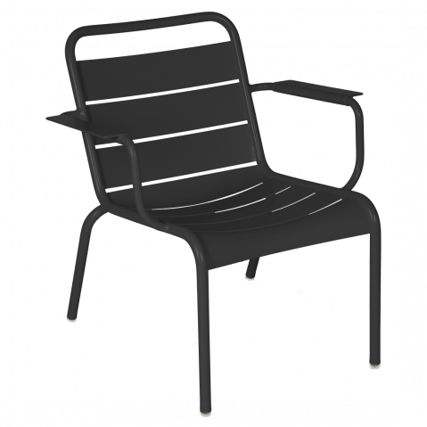 Fauteuil lounge LUXEMBOURG de Fermob, Carbone