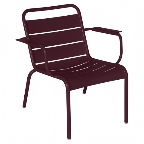 Fauteuil lounge LUXEMBOURG de Fermob, Cerise noire