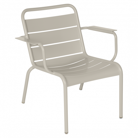 Fauteuil lounge LUXEMBOURG de Fermob, Gris argile