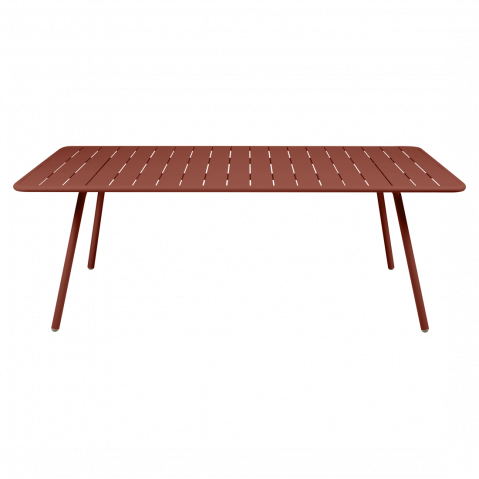 Table LUXEMBOURG pour 8 personnes de Fermob, ocre rouge