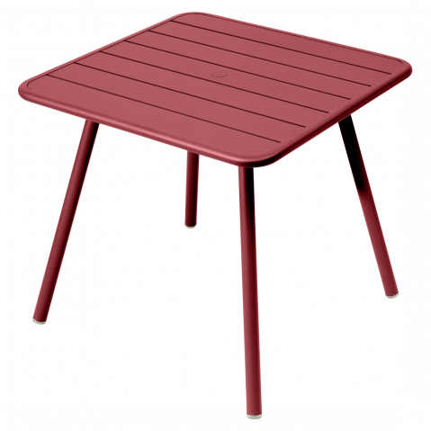 Table carrée 4 pieds LUXEMBOURG de Fermob, 22 coloris