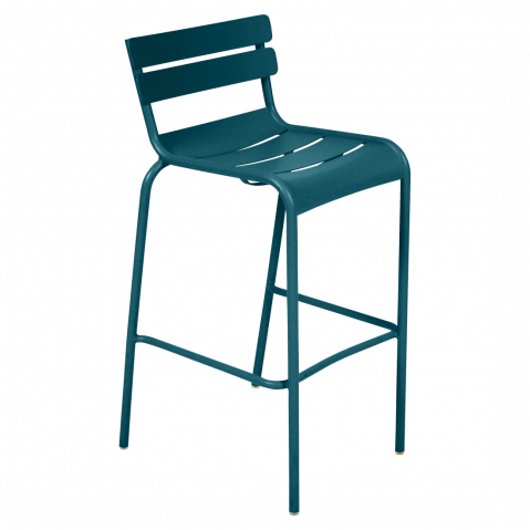 Chaise haute LUXEMBOURG de Fermob, bleu acapulco