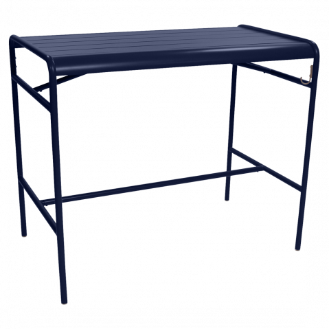 Table haute LUXEMBOURG de Fermob, Bleu abysse