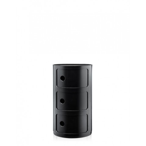 Meuble de rangement COMPONIBILI, 3 compartiments, Noir